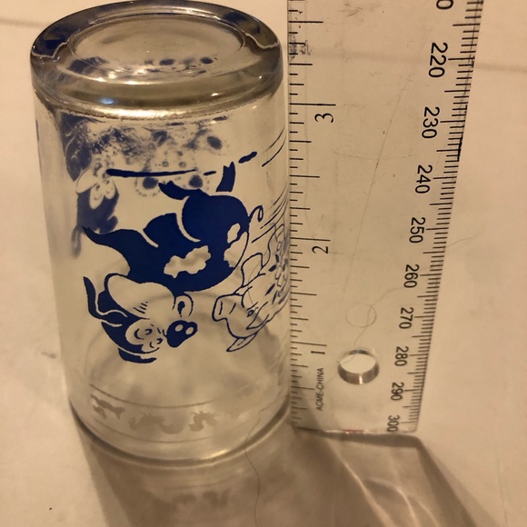 Vintage 1956 Kiddie Kup Swanky Swigs by Kraft Foods with blue animals Bears - Picture 7 of 9